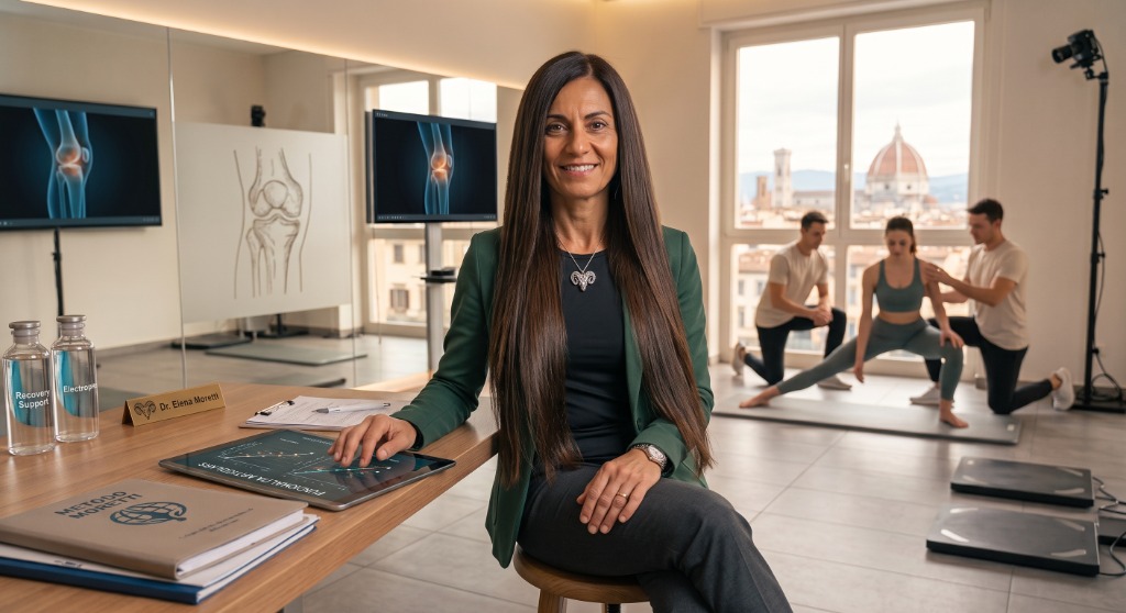 Dott.ssa Elena Esposito nel Laboratorio di Biomeccanica a Firenze